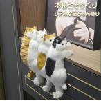 リアルな猫飾り ぶら下がり猫 ぬいぐるみ 猫 ぬいぐるみ 置物 ぶらさがり よじ登り猫 リアル猫 子猫 猫の置物 猫のぬいぐるみ 猫の雑貨 おしゃれ 三毛猫