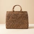 山葡萄 山葡萄かごバッグ 手編み 籠バッグ 花編み 内布あり 和服バッグ ゆかたバッグ レディースバッグ (約)幅31×本体高さ24×マチ12.5cm