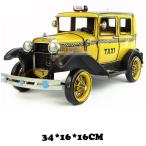 フォード タクシー Ford Taxi ブリキ製 オールドカー ビンテージカー (全て手作り)mot181