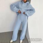  тренировочный верх и низ в комплекте женский осень-зима футболка вязаный с капюшоном свободно движение одежда спорт casual салон одежда пижама Корея способ надеты ..4 цвет 