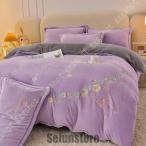 掛け布団カバー あったか 毛布仕立て布団カバー 極細マイクロファイバー 秋冬用 吸湿発熱 静電気防止 布団カバー 冬用 ファスナー付き 紐付き