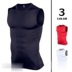 加圧シャツ メンズ スポーツウェア タンクトップ ノースリーブ アンダー Tシャツ コンプレッションウェア インナー トレーニング 夏