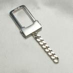  оригинальный серебряный брелок для ключа Италия производства квадратное плоский цепь 