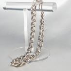ブレスレット 200mm×6.4mm シルバー925 イタリア製 メンズ レディース 喜平 チェーン 2面カット silver925