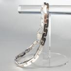 ブレスレット 205mm×4.8mm シルバー925 イタリア製 メンズ 平打ち シルバーブレス silver925
