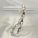 ブレスレット 190mm×8.0mm シルバー925 イタリア製 レディース 穴あき デザイン チェーン 大 silver925