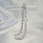 ブレスレット 190mm×5.0mm フレンチロープチェーン シルバー925 スペイン製 レディース C silver925