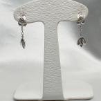  серьги серебряный 925 Испания производства Drop цветок SILVER925 зажим тип 