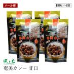 【メール便】カレールー 風と光 奄美カレー 甘口 180g  4袋セット 保存料 着色料 無添加 カレールー 生ウコン 牛脂 牛エキス 不使用 ガラムマサラ付 子供