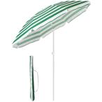 Sekey ビーチパラソル 直径160cm×高さ195cm チルト機能付き  海用傘 日除け UVカット 汎用 縞柄【1年保証】