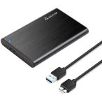 Salcar USB3.0 2.5インチ HDD/SSDケース 9.5mm/7mm厚両対応 SATAI/II/III対応 UASP対応 Windows/Mac 工具不要 簡単脱着 アルミ 1年保証