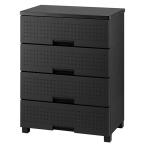 ショッピングデコ 即日出荷 天馬 フィッツプラスデコ 4段 幅65cm FD6504 ブラック 沖縄・離島配送不可