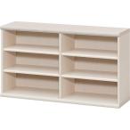 【直送】【代引/日時指定不可】大洋 日本製 オープンラック 幅120 高さ60cm ライトナチュラル カラーラック NC 6012 LN 【基本送料無料】