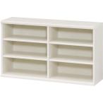 【直送】【代引/日時指定不可】大洋 日本製 オープンラック 幅120 高さ60cm ホワイト カラーラック NC 6012 WH 【基本送料無料】