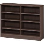 【直送】【代引/日時指定不可】大洋 日本製 オープンラック ダイワ 幅120 高さ90cm ダークブラウン カラーラック NC9012ダイワDB 【基本送料無料】