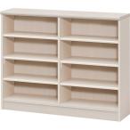 【直送】【代引/日時指定不可】大洋 日本製 オープンラック ダイワ 幅120 高さ90cm ライトナチュラル カラーラック NC9012ダイワLN 【基本送料無料】