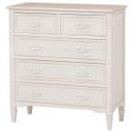 ショッピングチェスト 直送 日時指定不可 萩原 ブロカントシリーズ チェスト ホワイト MCH-7321WH 幅80cm 沖縄・離島配送不可