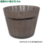 直送 日時指定不可 加藤伝蔵商店 DB木製プランター深型 ダークブラウン P115 沖縄・離島配送不可