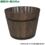 直送 日時指定不可 加藤伝蔵商店 DB木製プランター深型 ダークブラウン P116 沖縄・離島配送不可