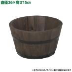 直送 日時指定不可 加藤伝蔵商店 DB木製プランター浅型 ダークブラウン P121 沖縄・離島配送不可