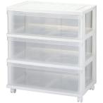 クローゼットワイドチェスト(3段)2個組 ホワイト CW-03-2WH