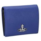 Vivienne Westwood ヴィヴィアンウエストウッド 二つ折り財布 レディース ブルー 51010024 SAFF BLU