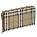 バーバリー BURBERRY 長財布 レディース チェック ベージュ 8070598 VINT CHCK BRIB BROWN