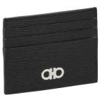 Ferragamo フェラガモ カードケース メンズ ガンチーニ ブラック 66A302 NE RD