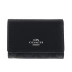 ショッピングコーチ コーチ アウトレット 三つ折り財布 レディース マイクロ ウォレット ブラック COACH CM761 SVTSQ グラファイト/ブラック