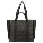コーチ アウトレット トートバッグ メンズ ハドソン シグネチャー COACH OUTLET CB849 QBMI5 チャコール ブラック