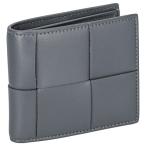 ボッテガヴェネタ 二つ折り財布 メンズ マキシイントレチャート INTRECCIATO グレー BOTTEGA VENETA 649605 VBWD2 1242
