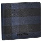 バーバリー 二つ折り財布 メンズ ネイビー チェック バイフォールド コインウォレット BURBERRY 8073284 NAVY 爆買