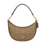 コーチ アウトレット ショルダーバッグ レディース シグネチャー アリア ショルダー バッグ ブラウン COACH OUTLET CO997 IMVGB カーキ サドルマルチ