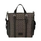 コーチ アウトレット トートバッグ メンズ スプリント トート・シグネチャー ジャカード ブラック COACH OUTLET CR325 SVO1U チャコール/ブラック 爆買