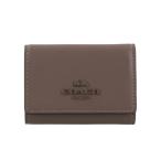 コーチ アウトレット 三つ折り財布 レディース マイクロ ウォレット ブラウン COACH OUTLET CP260 IMV2R ダークストーン