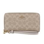 ショッピングコーチ 財布 コーチ アウトレット 長財布 レディース ロング ジップ アラウンド ウォレット・シグネチャー キャンバス ベージュ COACH OUTLET CW778 IMXDM サンド/チョーク