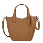 コーチ アウトレット ショルダーバッグ レディース ハンナ ダブル フェース レザー バケット バッグ ブラウン COACH OUTLET CR168 SV/QD ライトサドル