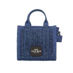 マークジェイコブス トートバッグ レディース THE CRYSTAL DENIM TOTE BAG ブルー Marc Jacobs 2S5HCR019H03 475 DARK WASH CRYSTAL
