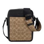 コーチ アウトレット ショルダーバッグ メンズ サリバン クロスボディ バッグ・シグネチャー キャンバス ブラウン COACH OUTLET CAT78 QBNRX タン/ブラック