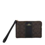 コーチ アウトレット ポーチ レディース コーナー ジップ リストレット ブラウン COACH OUTLET CW854 IMXAQ ウォルナット/ブラック