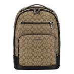 コーチ アウトレット バックパック リュックサック メンズ イーサン シグネチャー ブラウン COACH OUTLET CL962 QBKHA ベージュ/ブラック 爆買