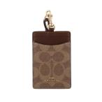  Coach футляр для карточек женский signature Brown COACH OUTLET CZ285 IMXHE
