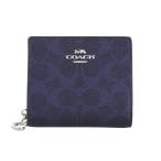 コーチ アウトレット 二つ折り財布 レディース スナップ ウォレット・シグネチャー キャンバス COACH OUTLET CCL96 SBLNV