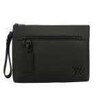 ルイヴィトン セカンドバッグ メンズ アエログラム テイクオフ・ポーチ ブラック LOUIS VUITTON M69837 NOIR OBSCUR 爆買