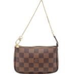ルイヴィトン LOUIS VUITTON ポーチ ダミエ・エベヌ ミニ・ポシェット・アクセソワール N58009