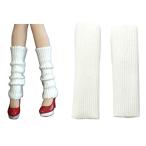 AlegolT 1/6 レッグウォーマー ルーズソックス風 フィギュア用 ホワイト 白 (女性 レディース 人形 アクセサリー 着せ替え 学生) TO