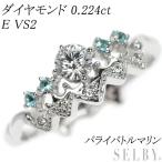 K18WG 多面カットダイヤモンド パライバトルマリン リング 0.224ct E VS2 新入荷 出品1週目 SELBY