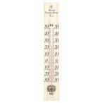 アイシー 室内用温度計 サーモ105 25cm -30~50℃ 白木