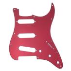 Musiclily Pro 11 дыра SSS Strato pick guard 1P красный зеркало 