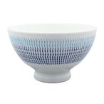 波佐見焼 一真窯 色彩カンナ 飯碗 青 01-206